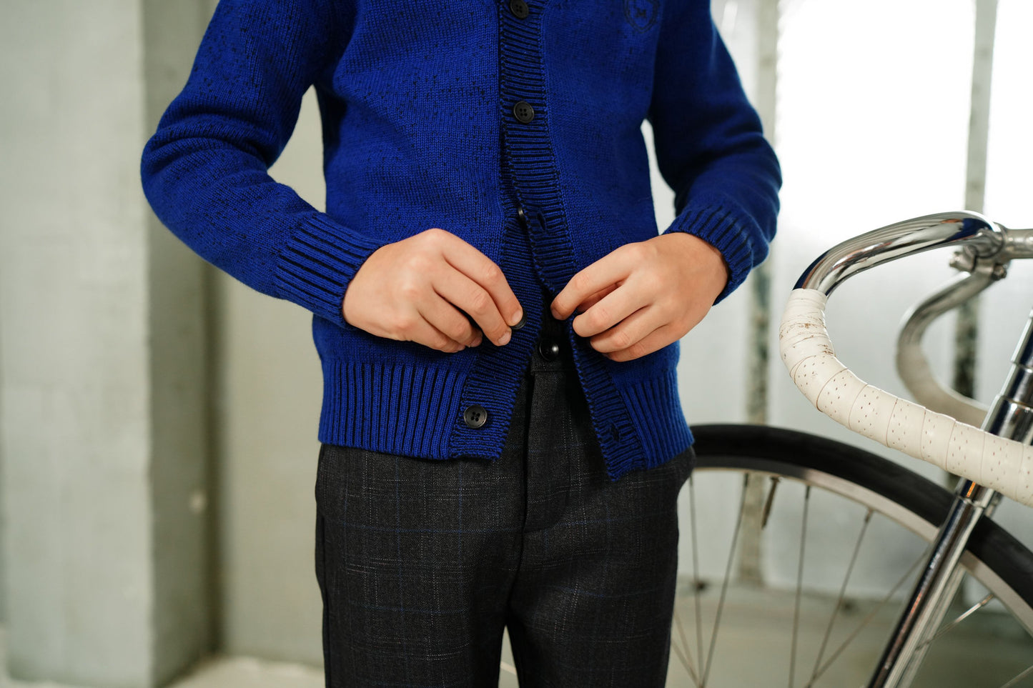 Eric blue Cardigan FW24