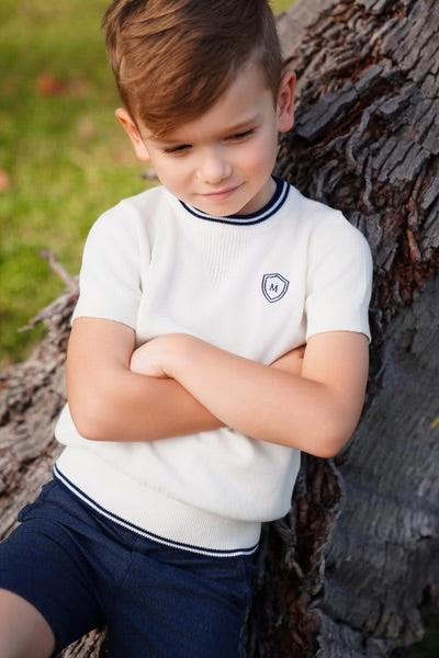 Arlo midnight short sleeve sweater SS25