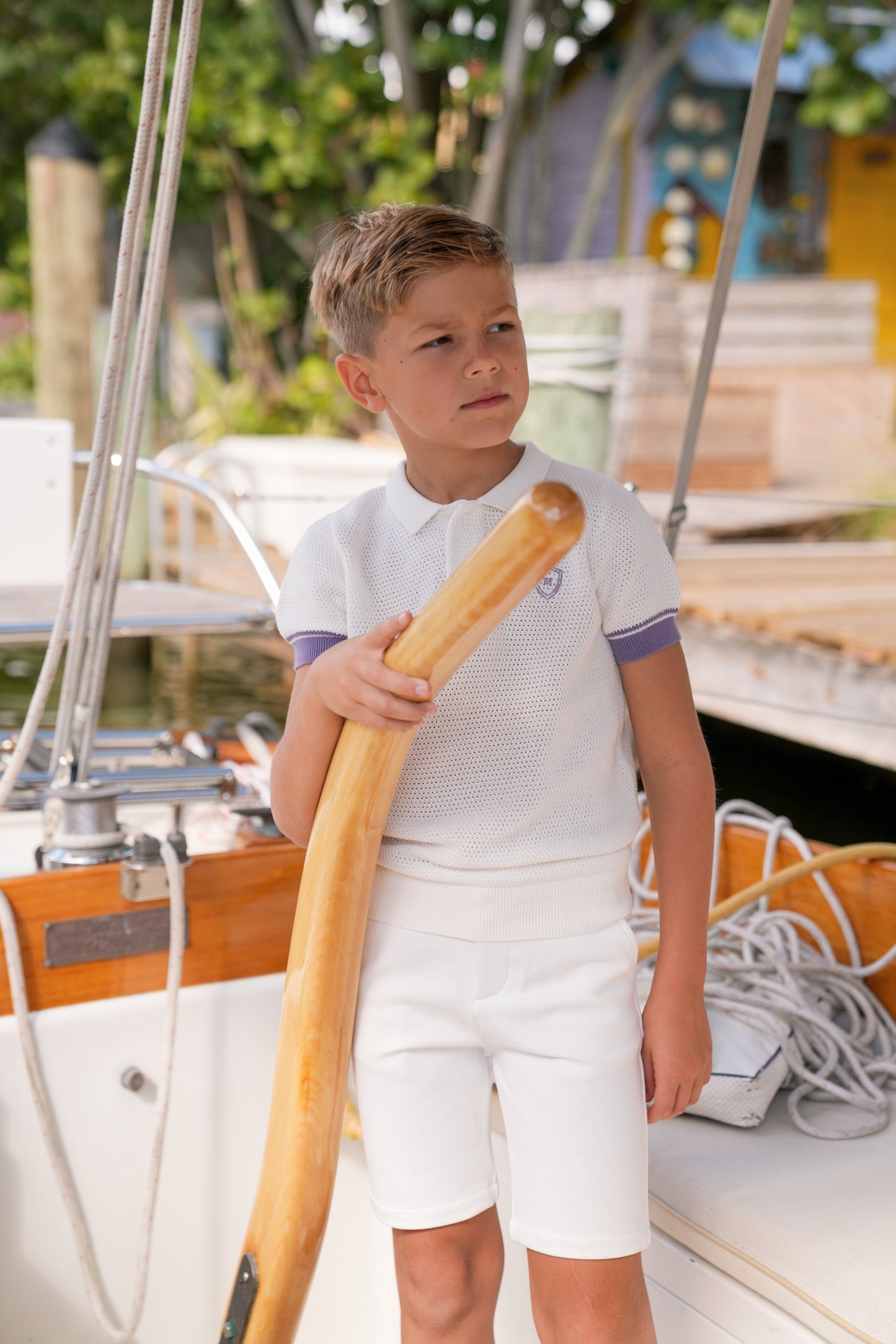 Roy Lavender Collar Polo SS26