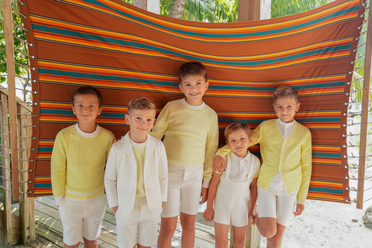 Saul Pale Yellow Short Sleeve Sweater SS26