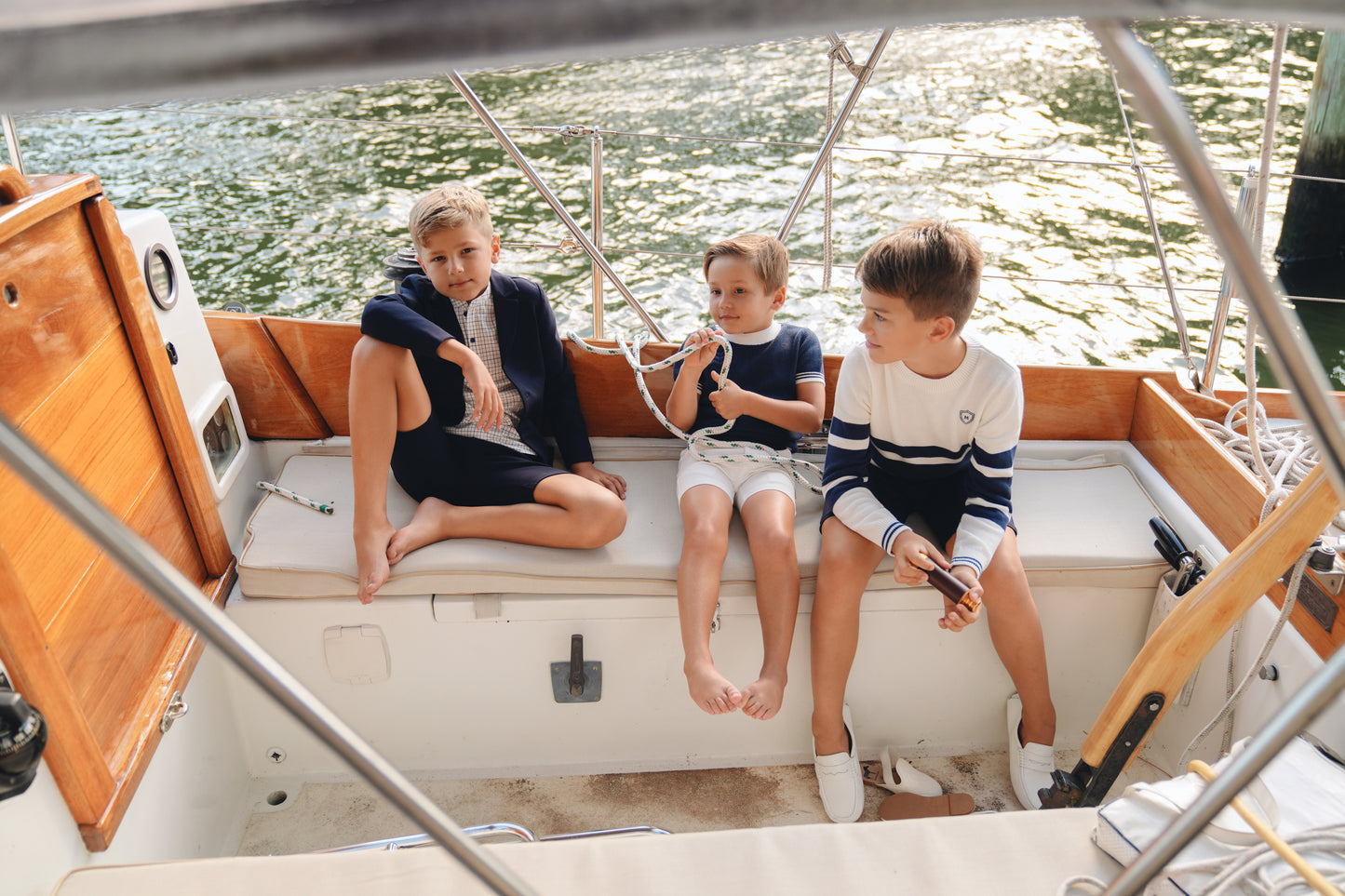 Neil Navy Stripe Sweater SS26