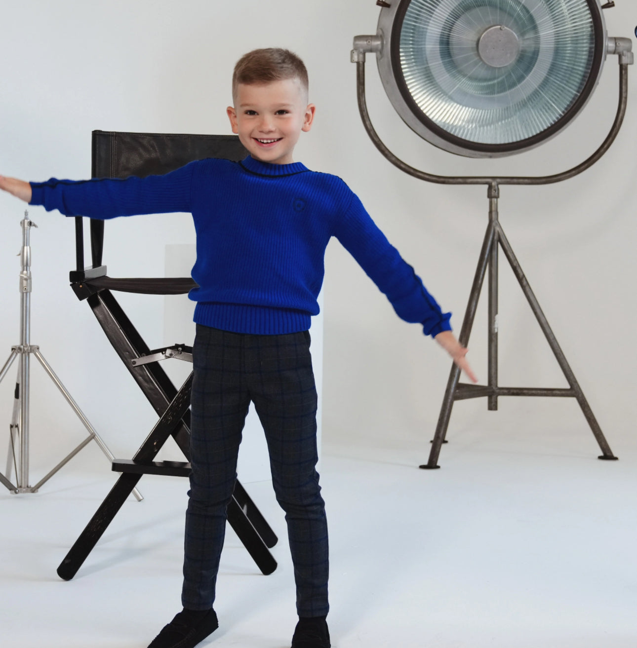 Vance true blue plaid pants FW25