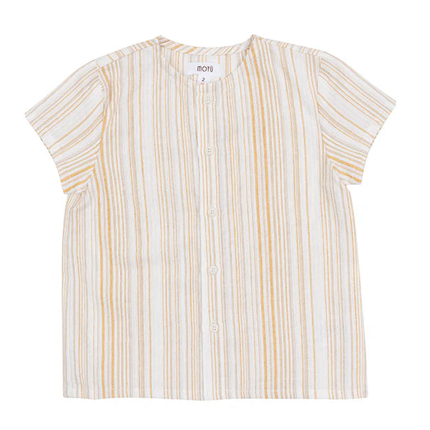Caden mustard short sleeve shirt SS25