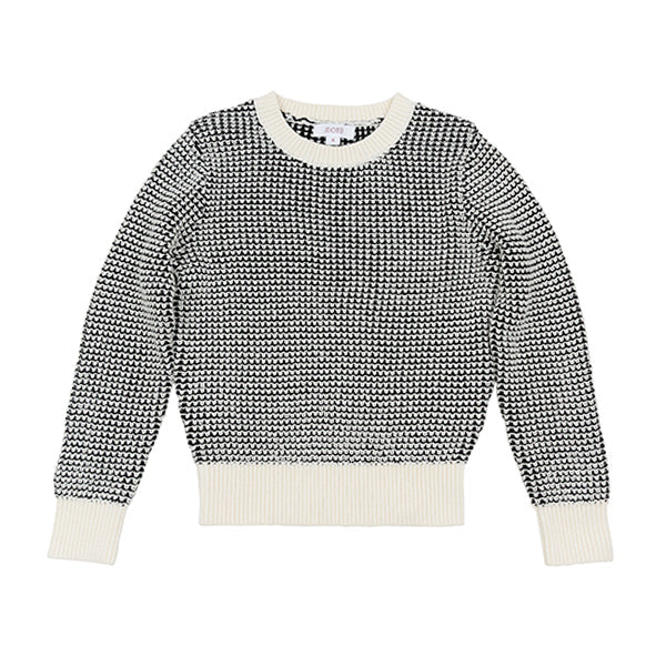 Nate black/white sweater FW25