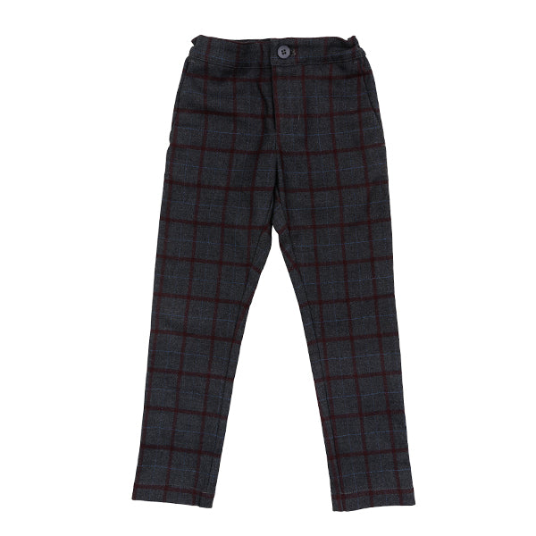 Vance wine plaid pants FW25