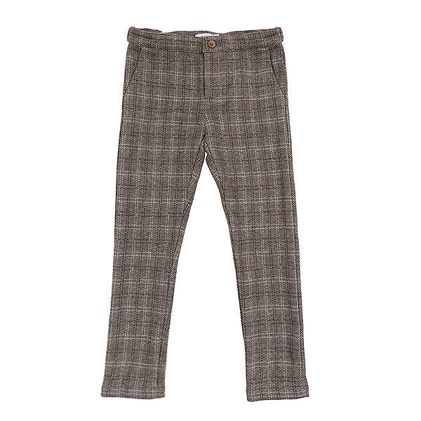 Tedd mocha plaid pants FW25