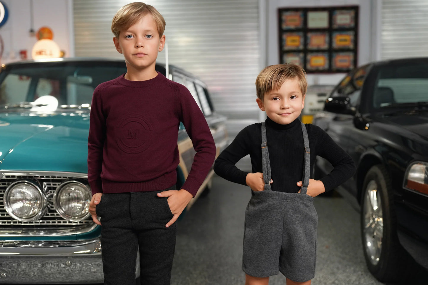 Rufus wine center logo sweater FW26