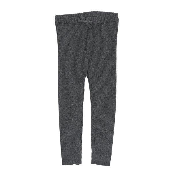 Knit charcoal leggings FW26