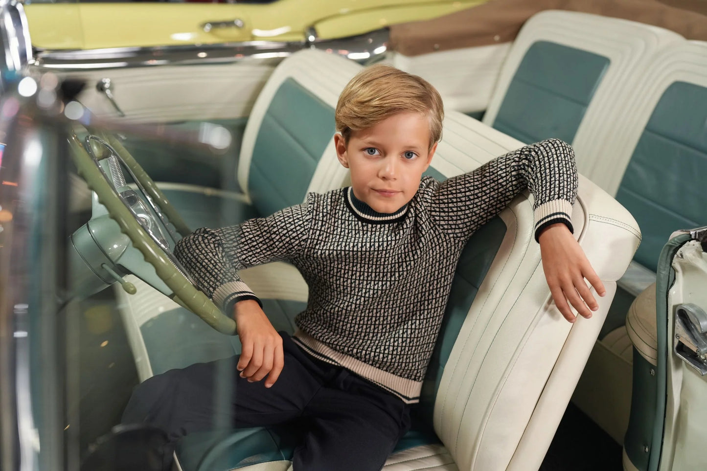 Rowan teal sweater FW26