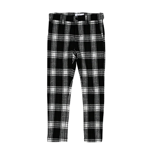 Kai black plaid pants