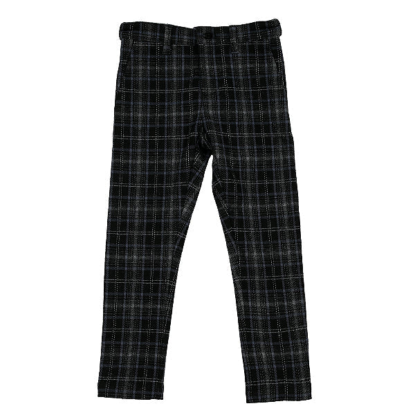 Kai blue grey plaid pants