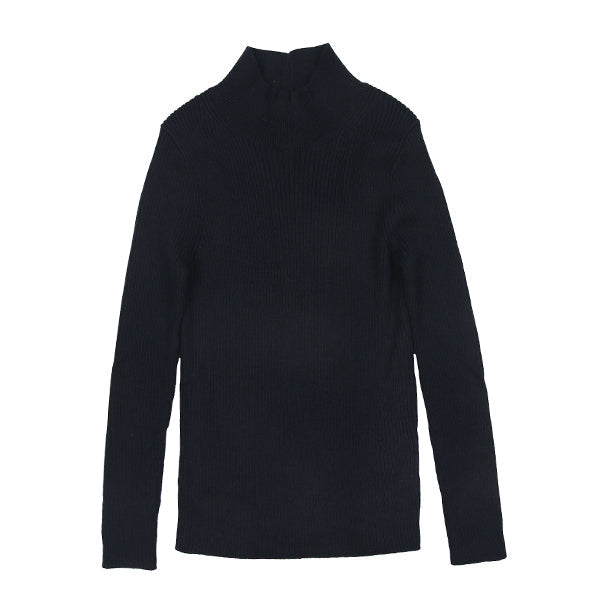 Basic navy turtleneck