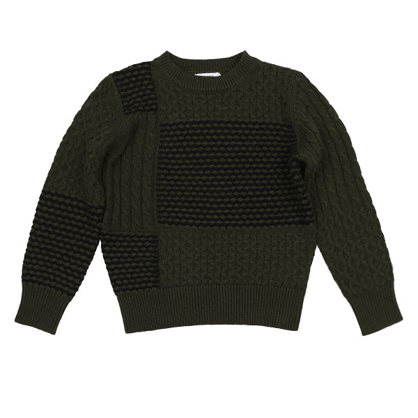 Patchwork Moss Sweater