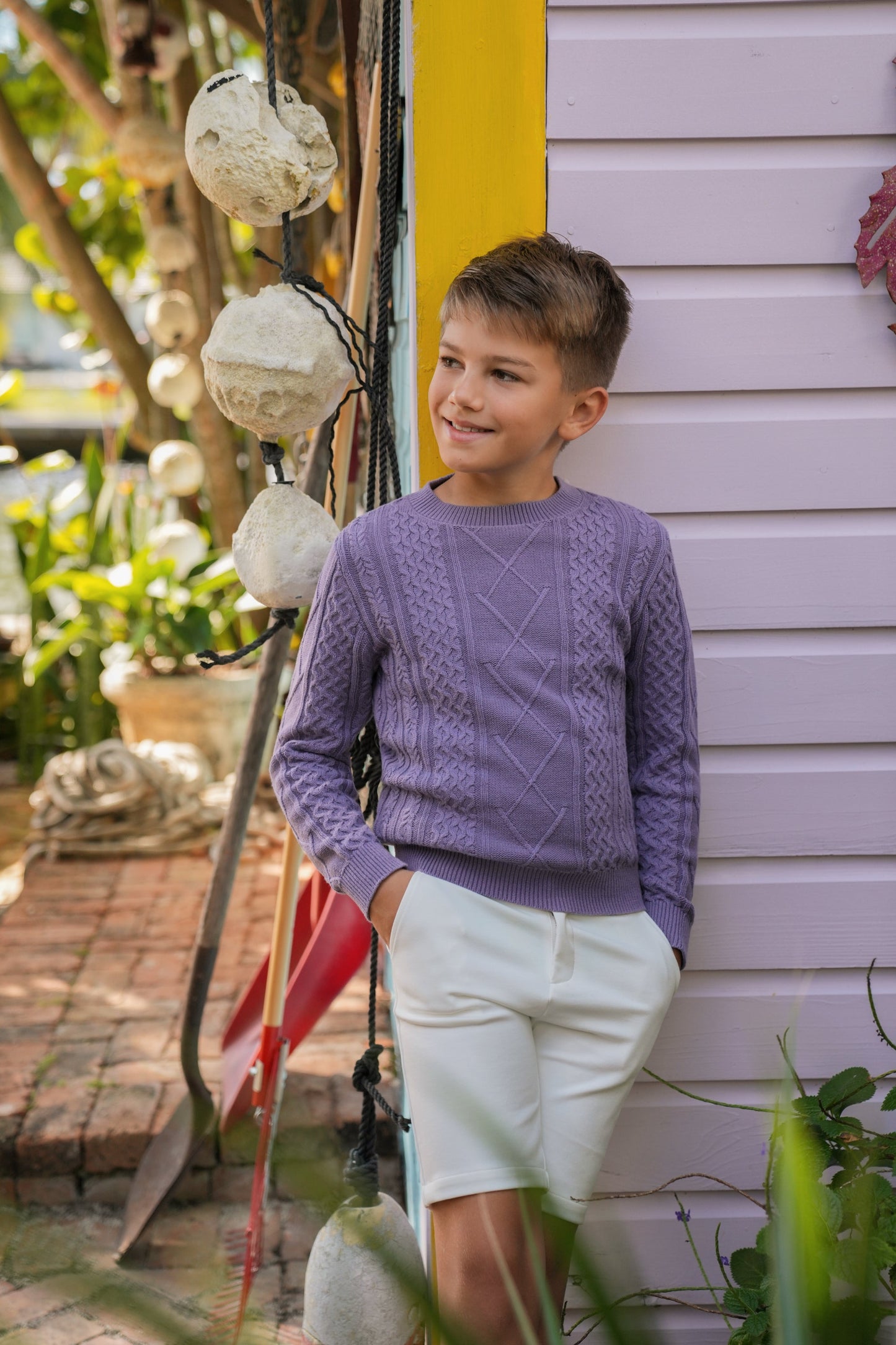 Penn Lavender Mix Knit Sweater SS26