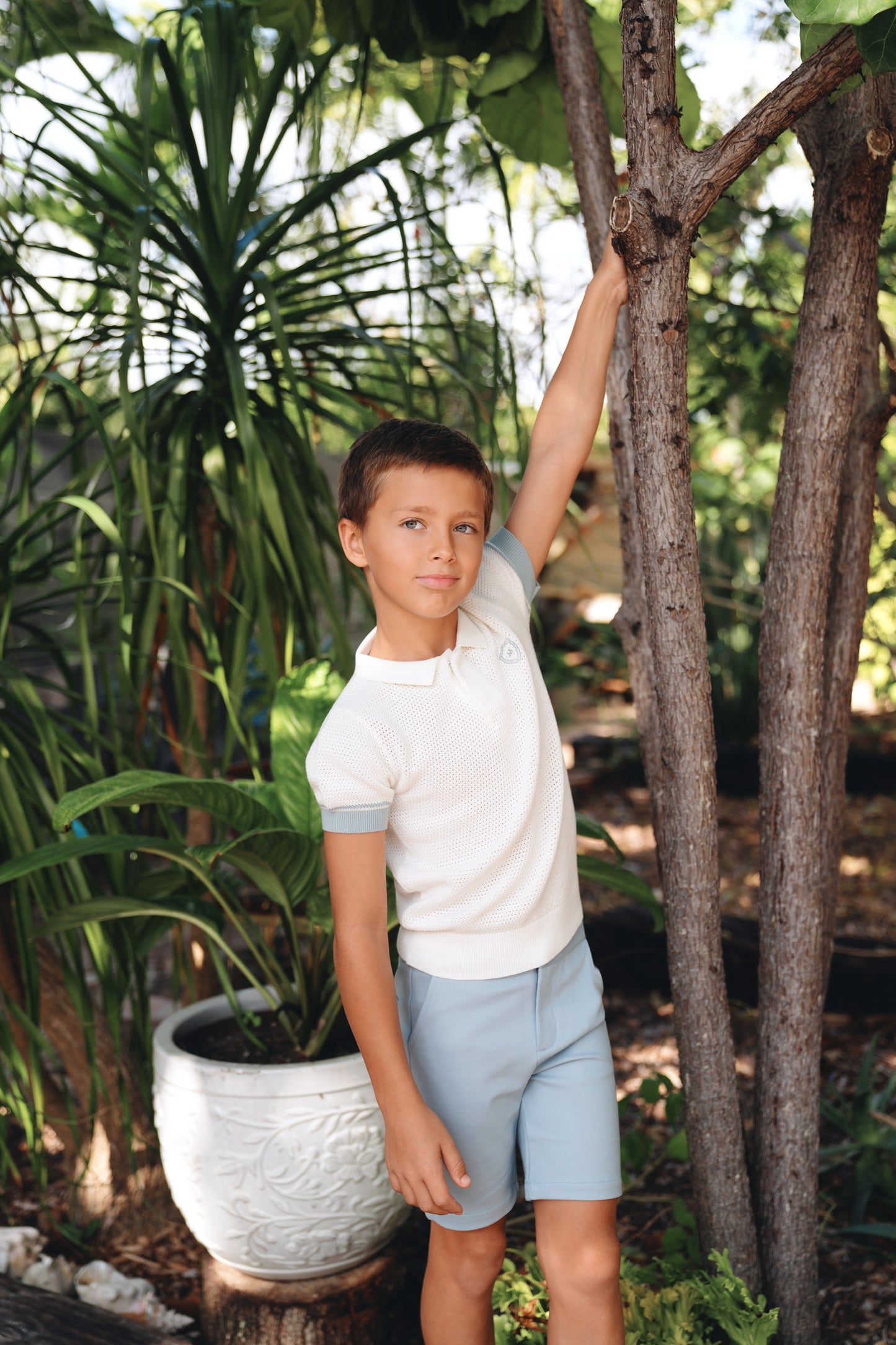 Roy Sky Blue Collar Polo SS26