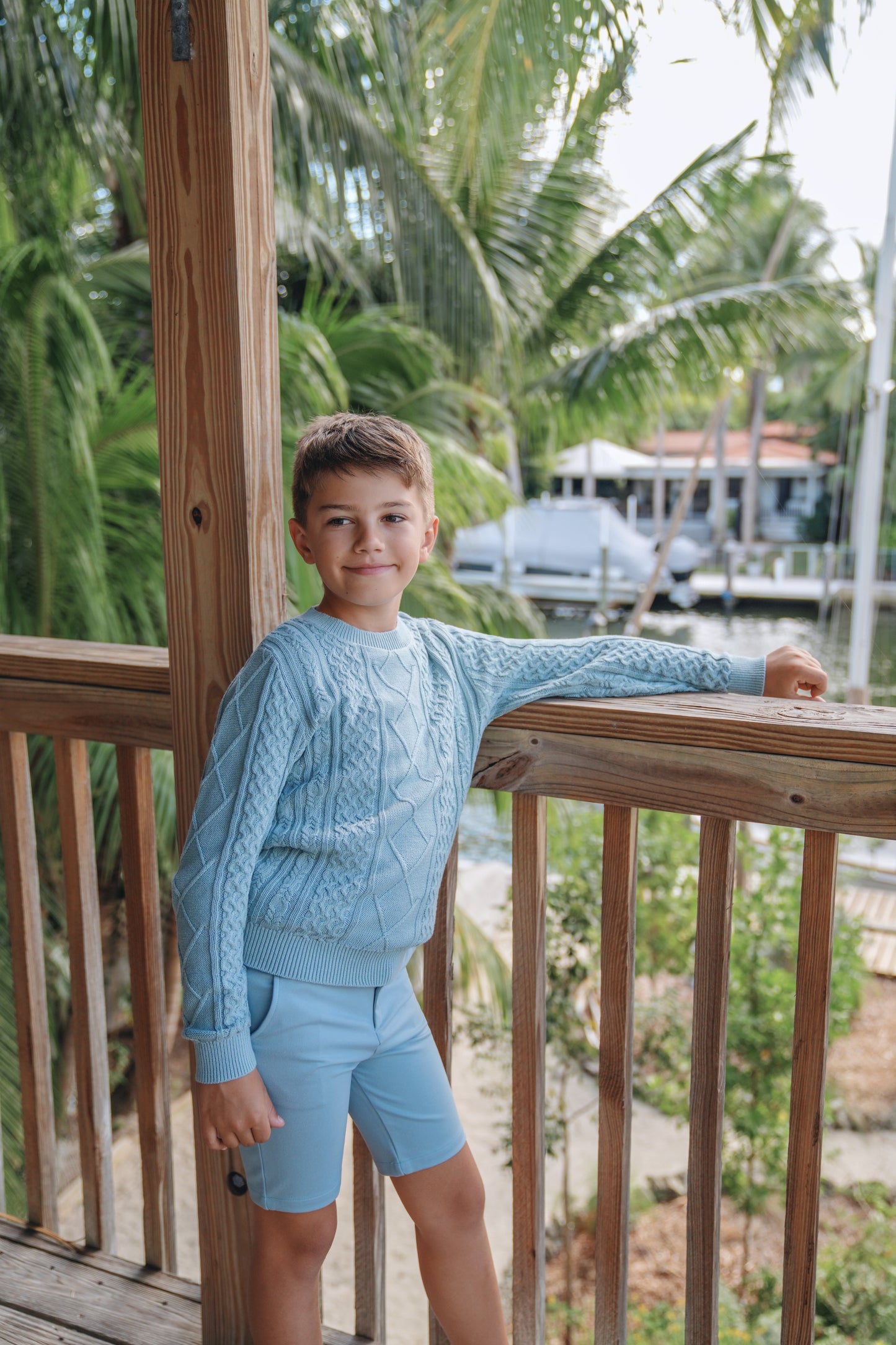 Penn Blue Mix Knit Sweater SS26