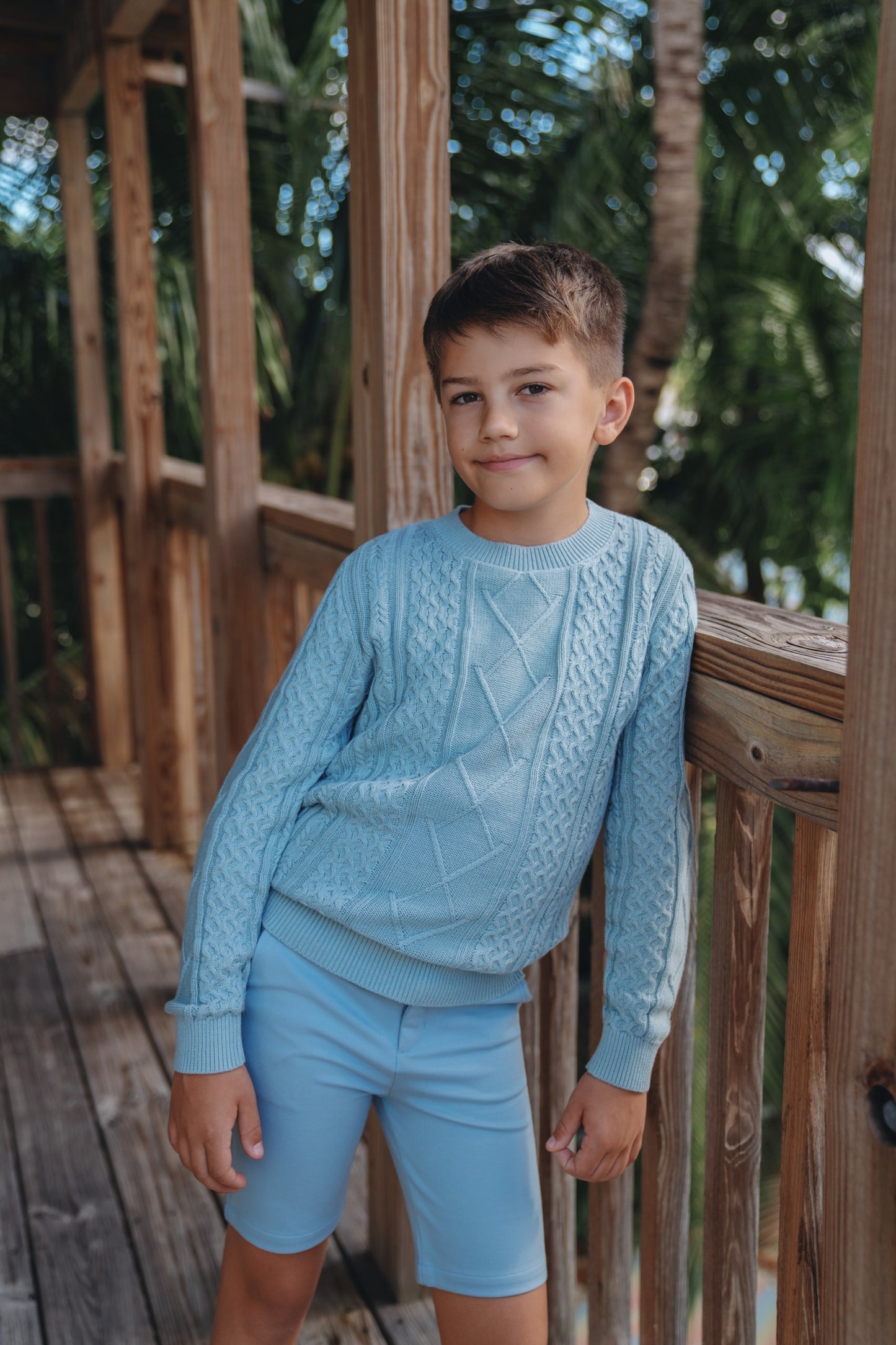 Penn Blue Mix Knit Sweater SS26