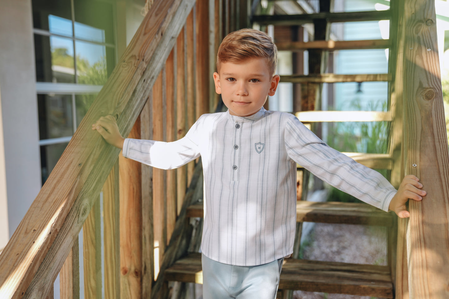 Levi Light Blue Stripe Shirt SS26