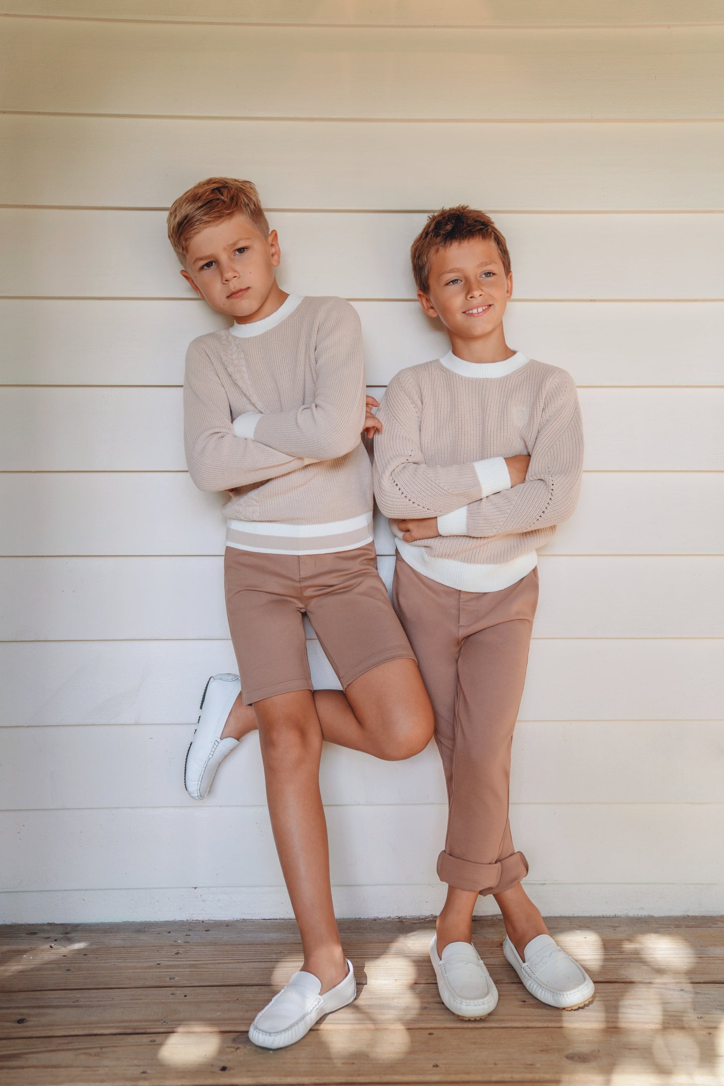 Heath Cable Stone Sweater SS26