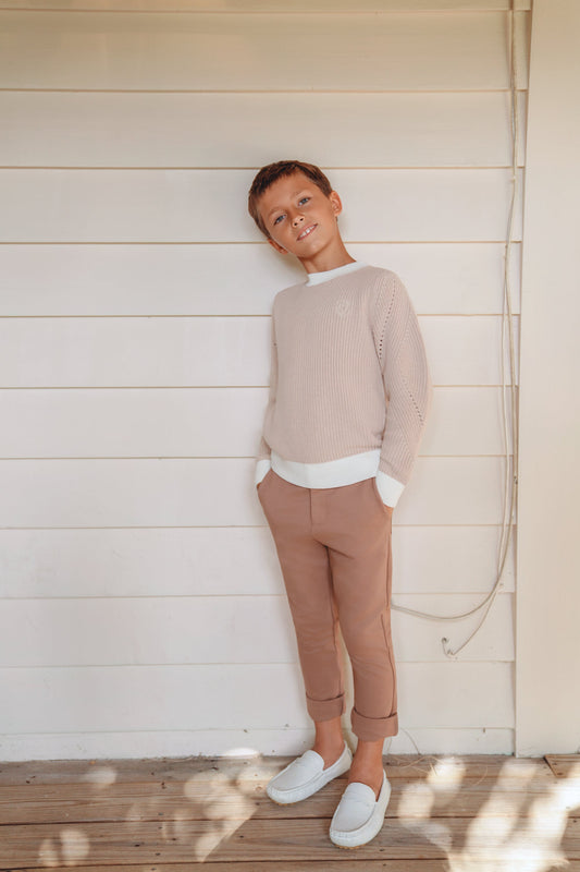Noel mocha stretch pants SS26