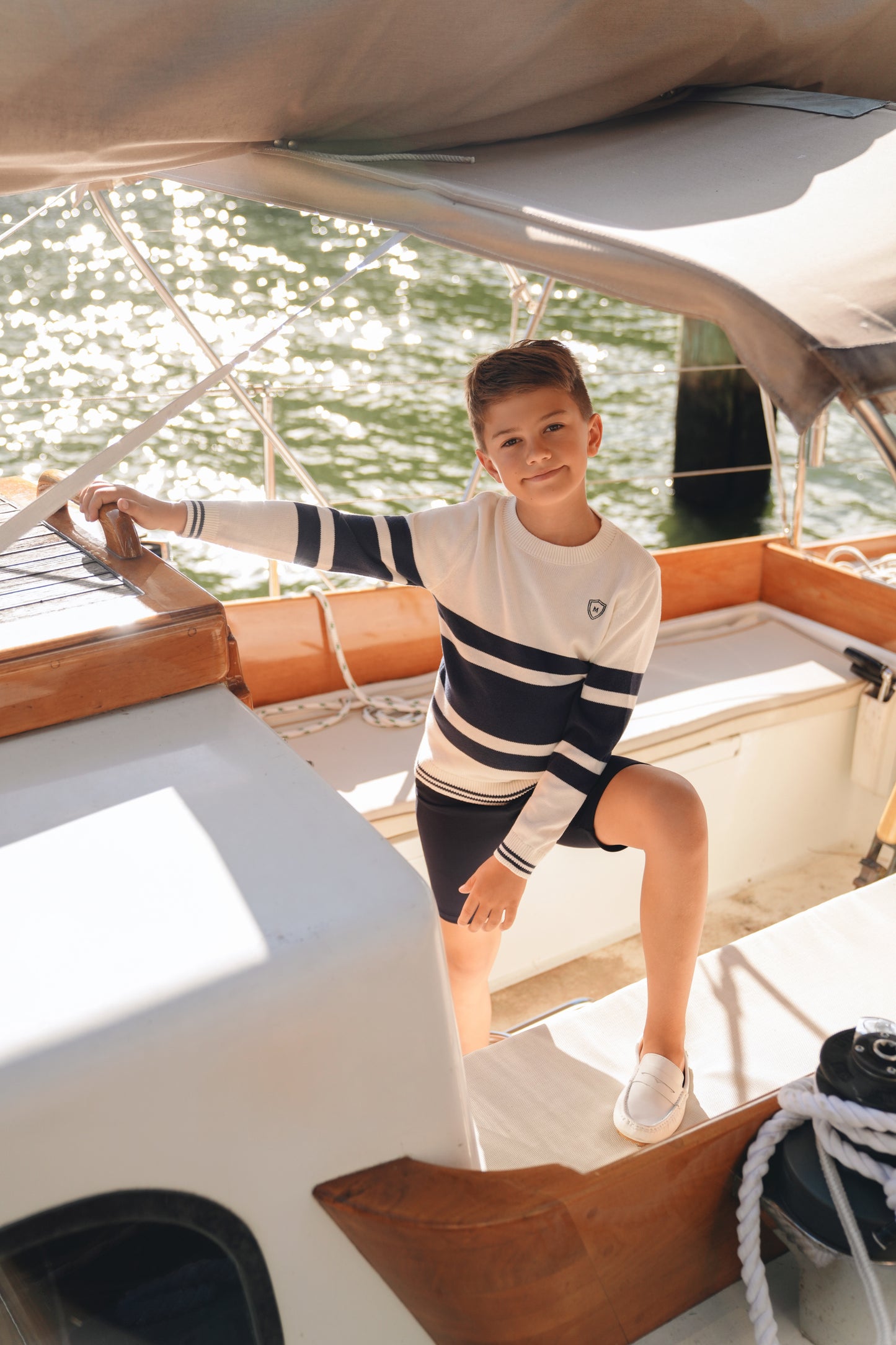 Neil Navy Stripe Sweater SS26