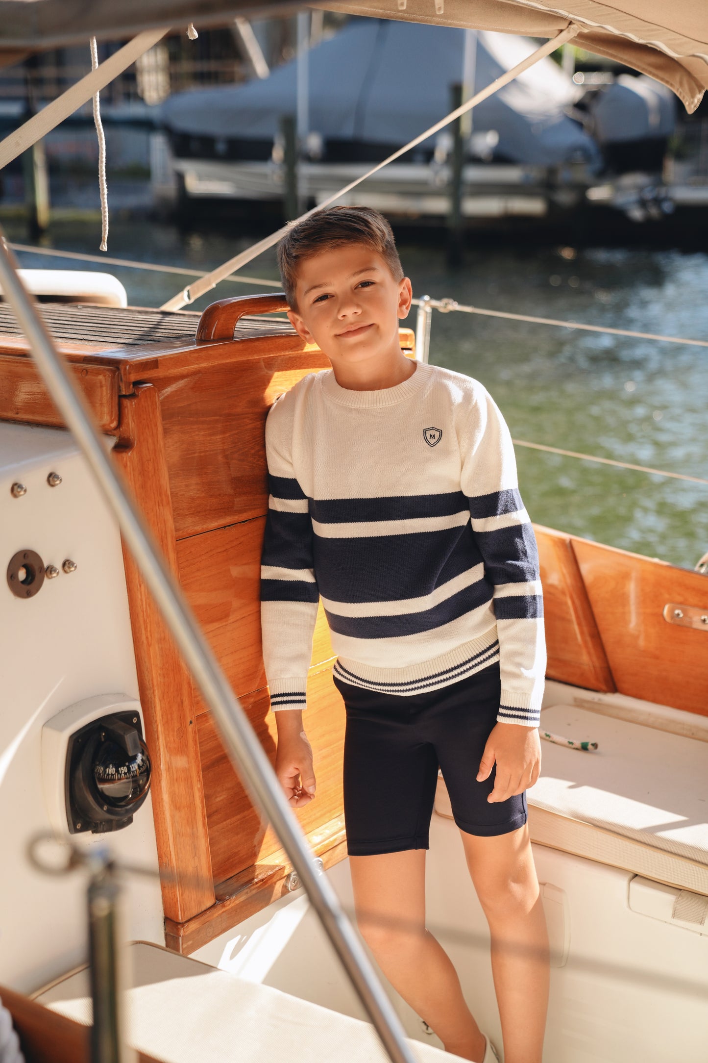 Neil Navy Stripe Sweater SS26