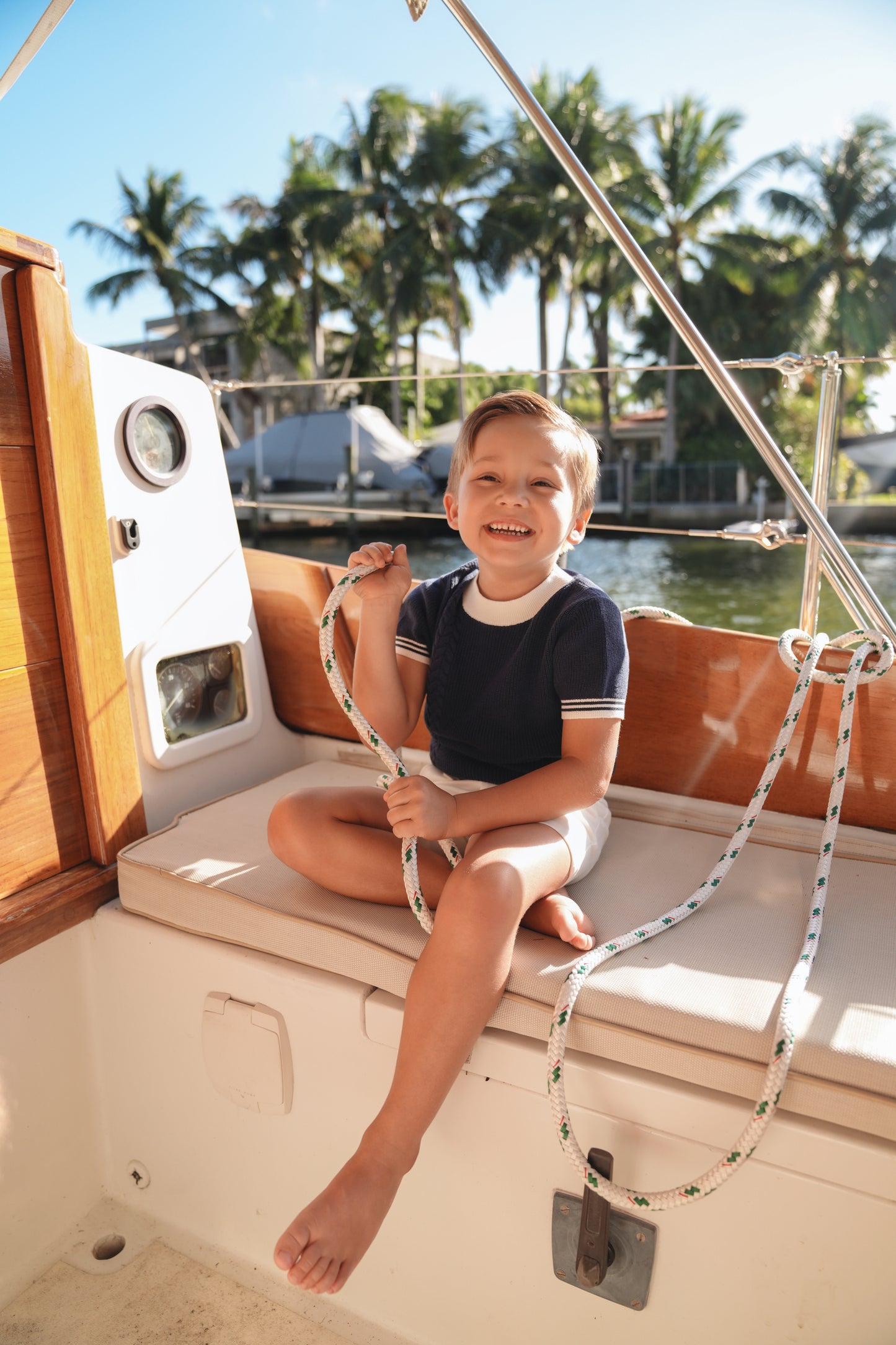 Heath Cable Midnight Short Sleeve Sweater SS26