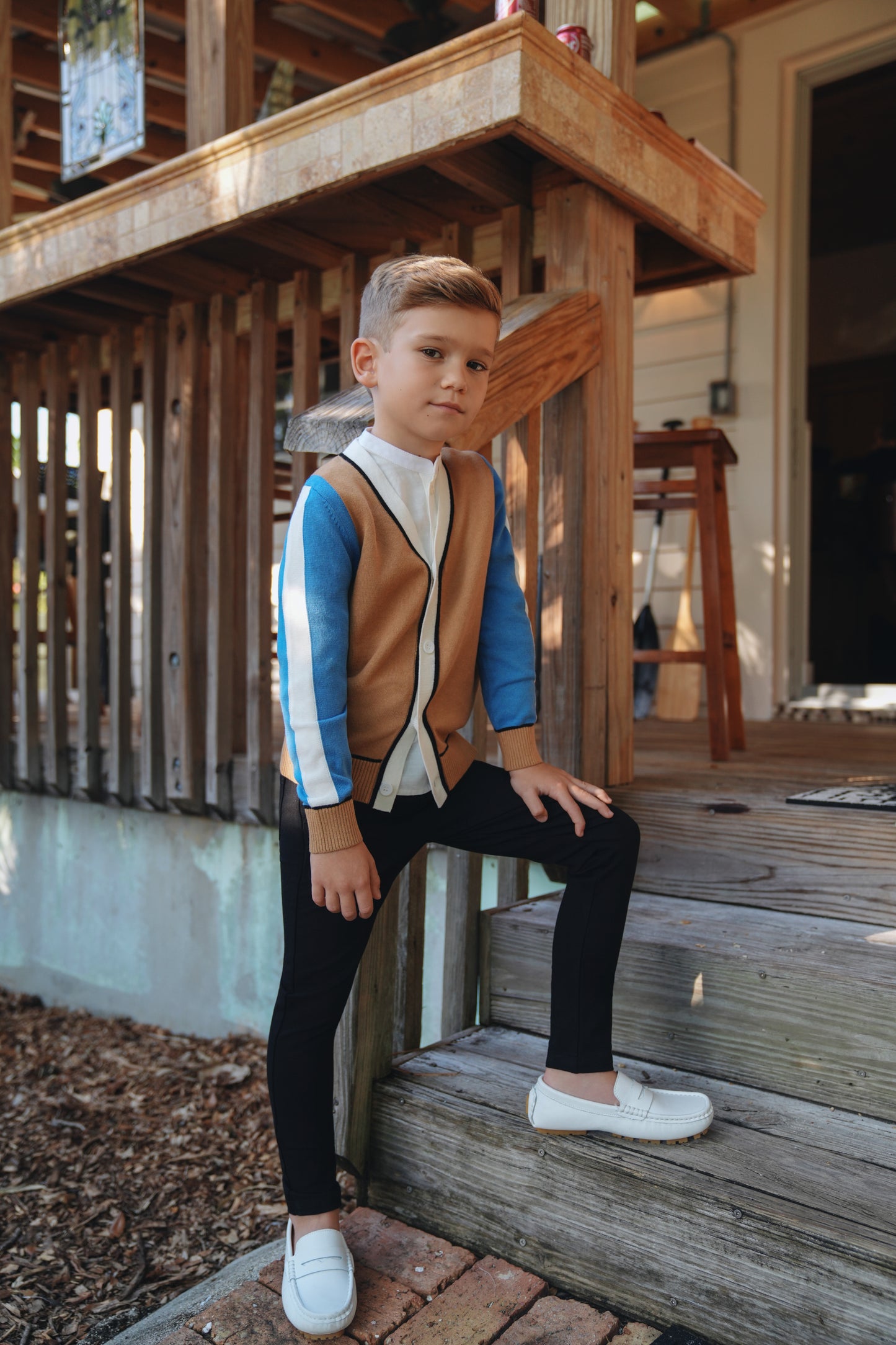 Joel Colorblock Cardigan SS26