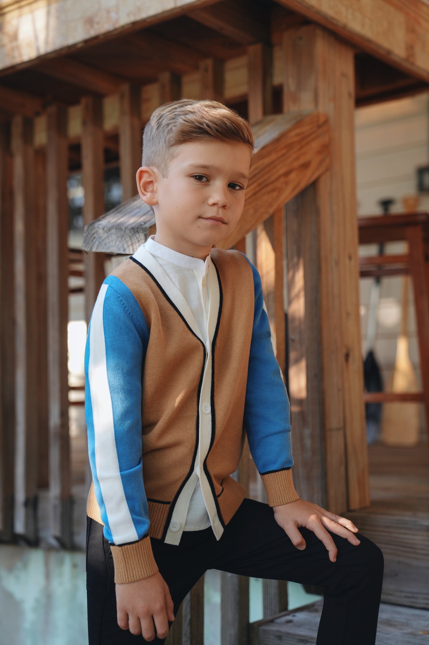 Joel Colorblock Cardigan SS26