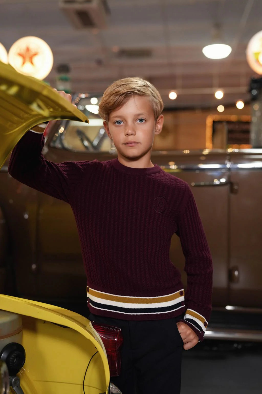 Wells wine sweater FW26