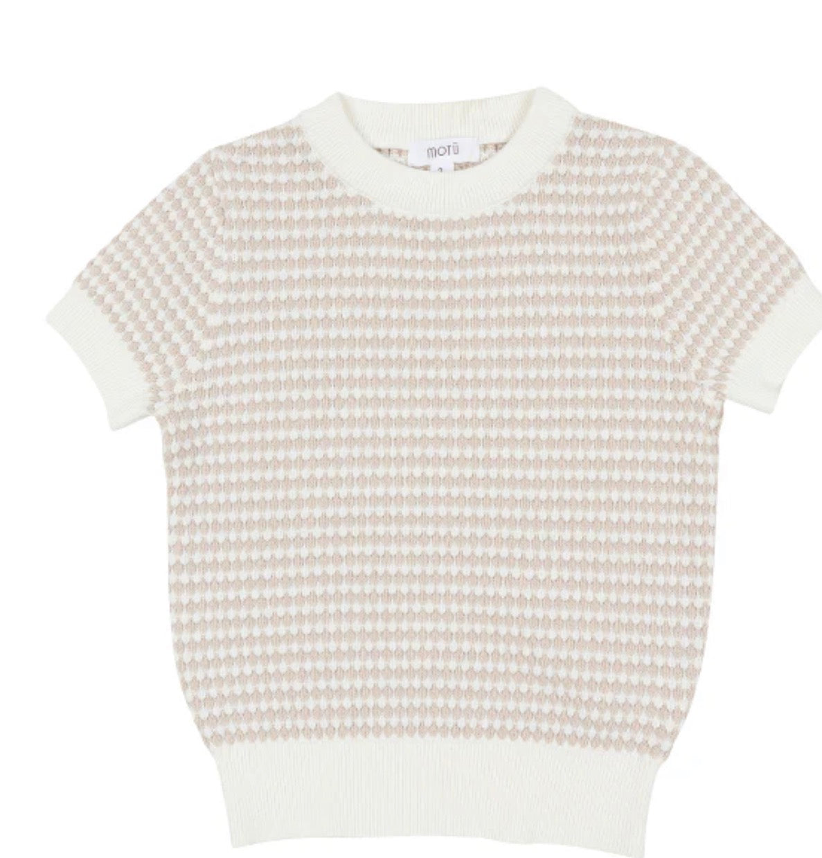 Saul Stone Short Sleeve Sweater SS26