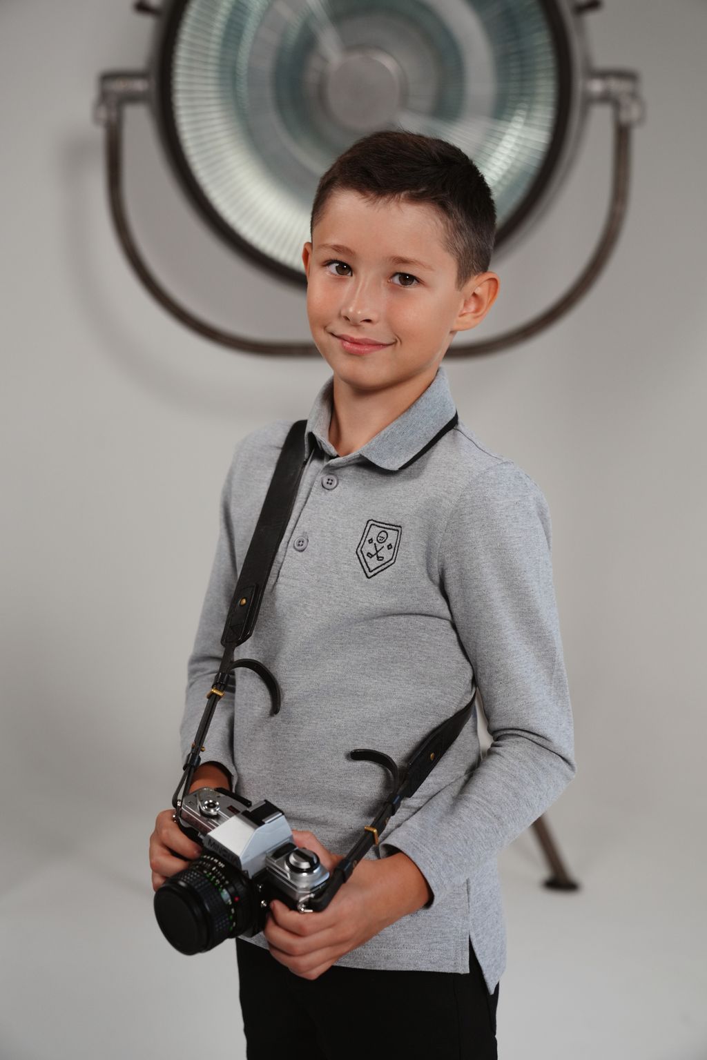 Ray light grey polo FW25