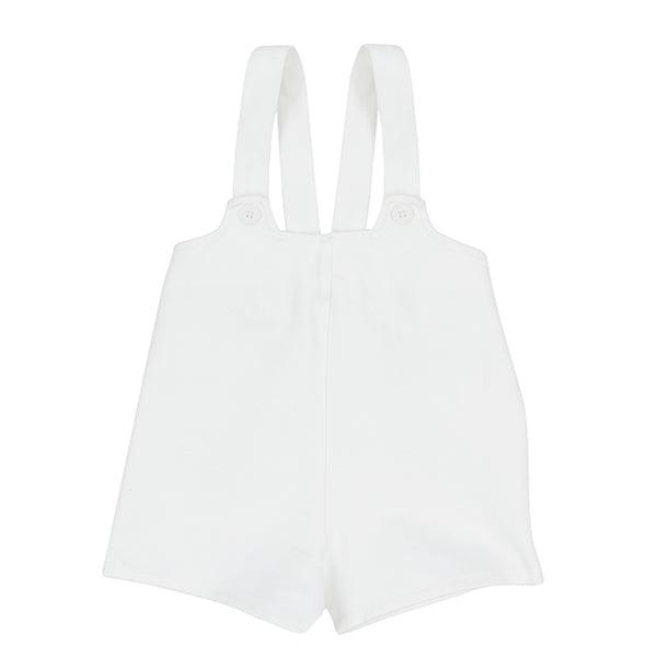 White Glen Overall Shorts SS26