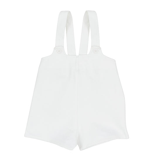 White Glen Overall Shorts SS26