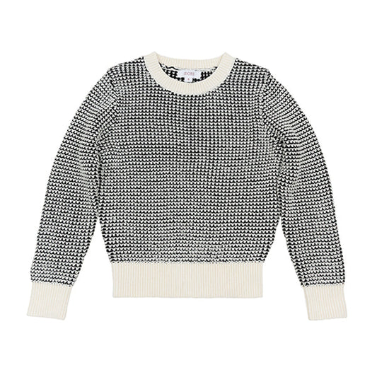 Nate black/white sweater FW25