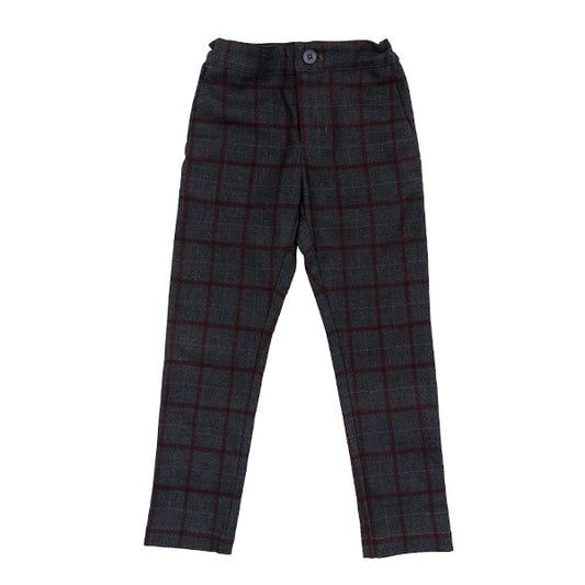 Vance wine plaid pants FW25