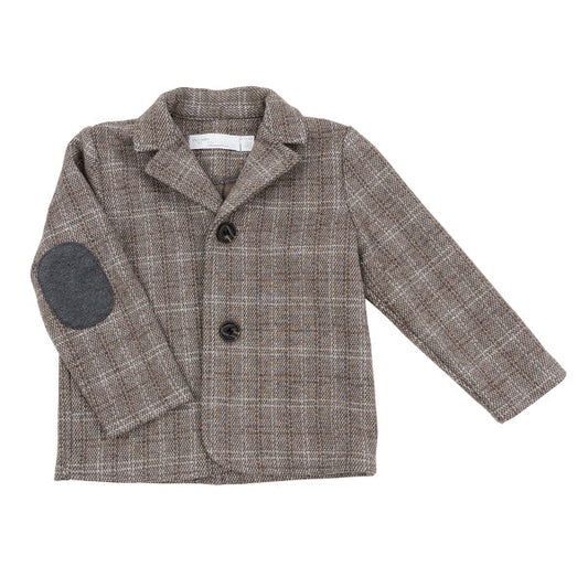 Jace mocha plaid blazer FW25