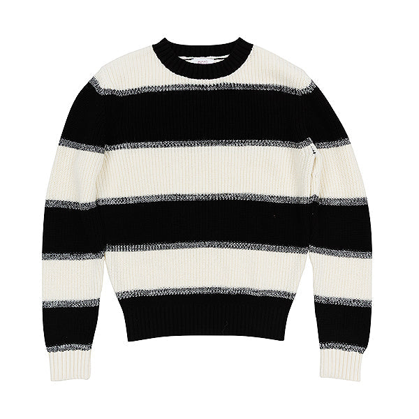 Eli ombre black/white striped sweater FW25