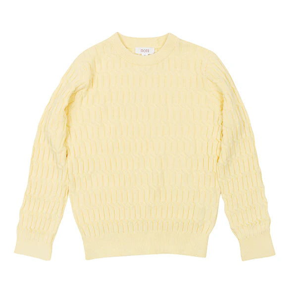 Cory pale yellow sweater SS25