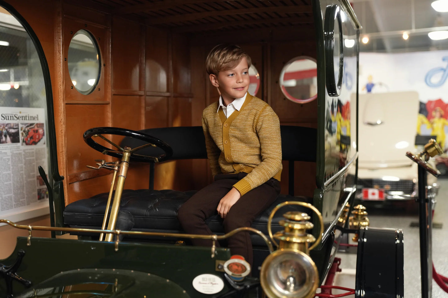 Sawyer mustard cardigan FW26
