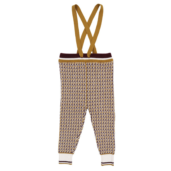 Rowan mustard knit overall leggings FW26
