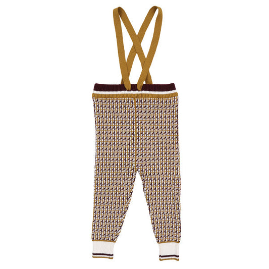Rowan mustard knit overall leggings FW26
