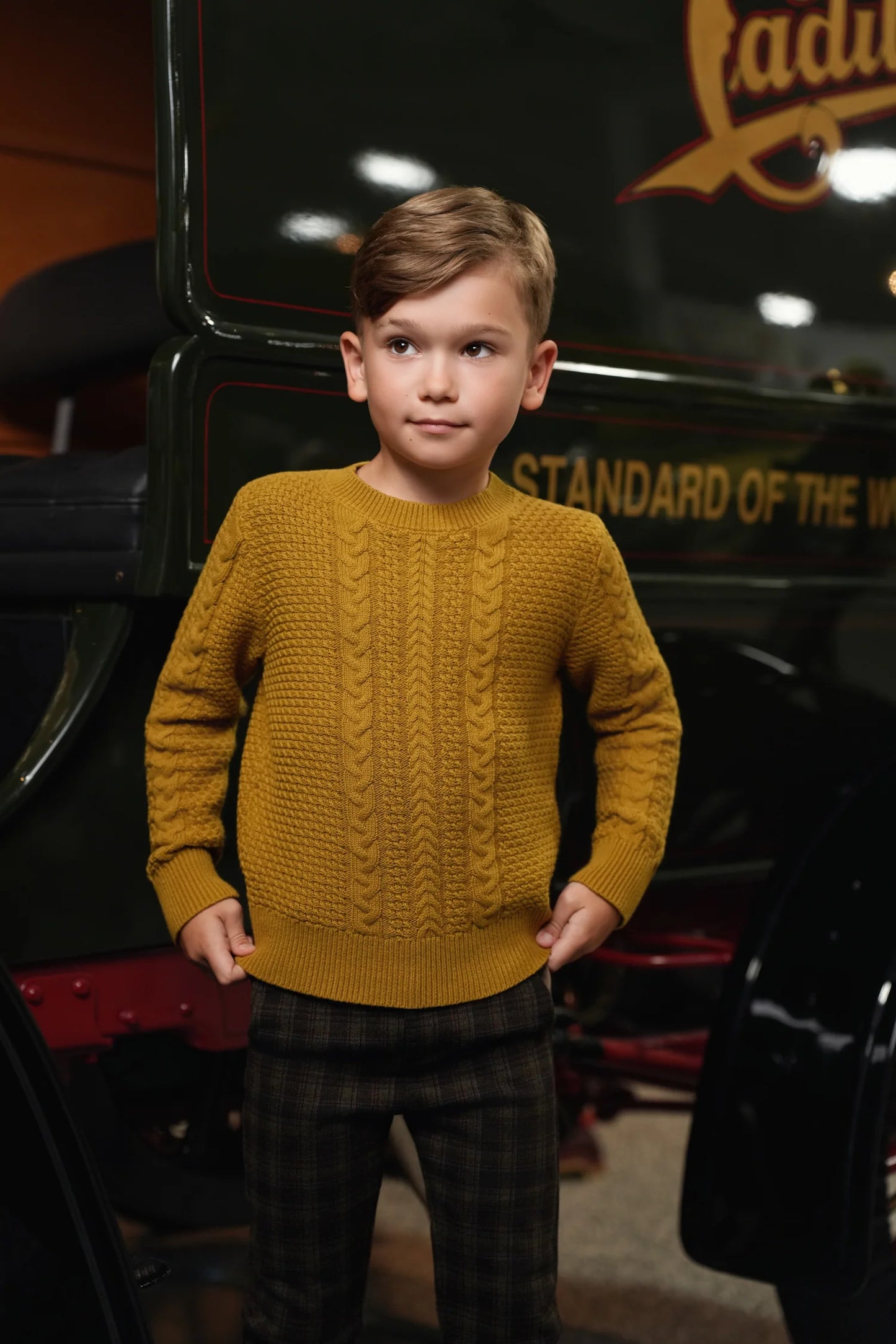 Knox green plaid pants FW26