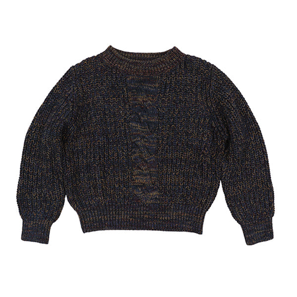 Blaise midnight center front cable sweater FW26