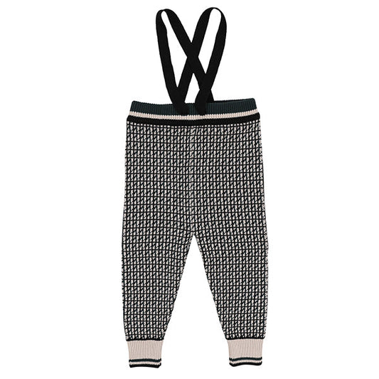 Rowan teal knit overall leggings FW26