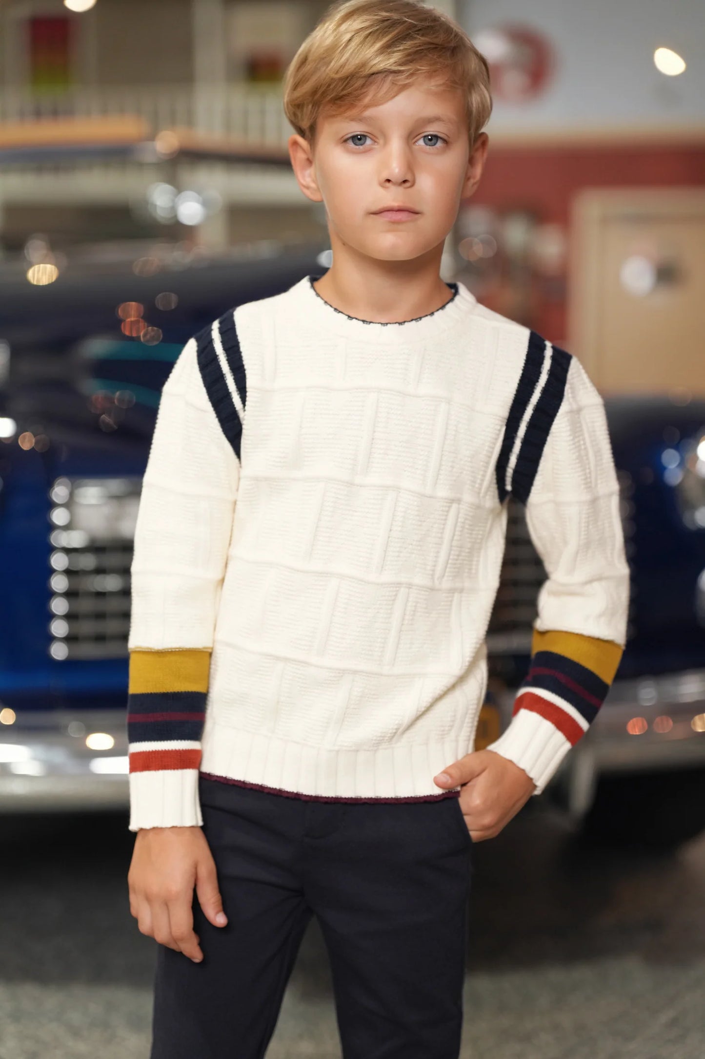 Fred multi detailed sweater FW26