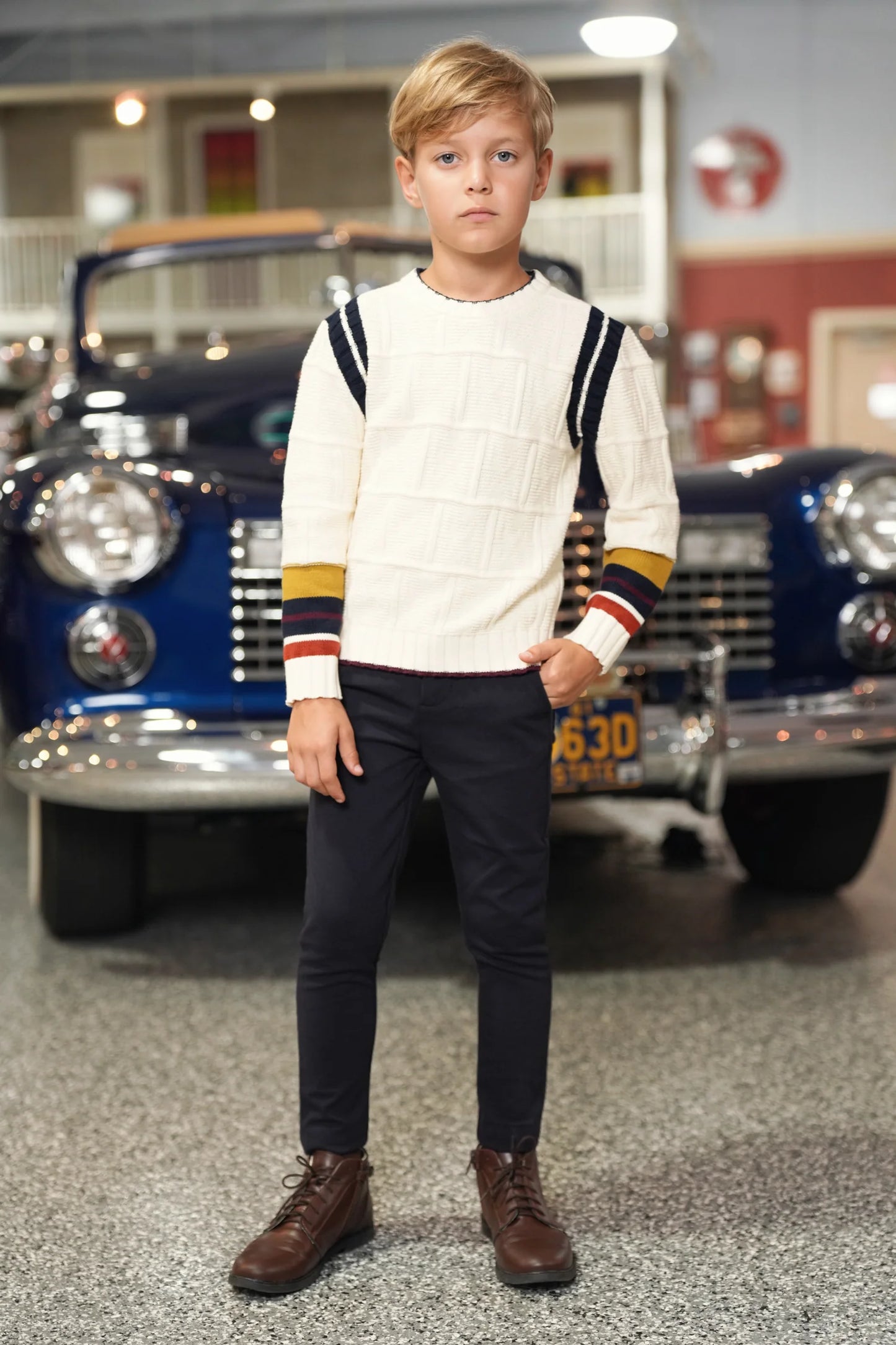 Fred multi detailed sweater FW26