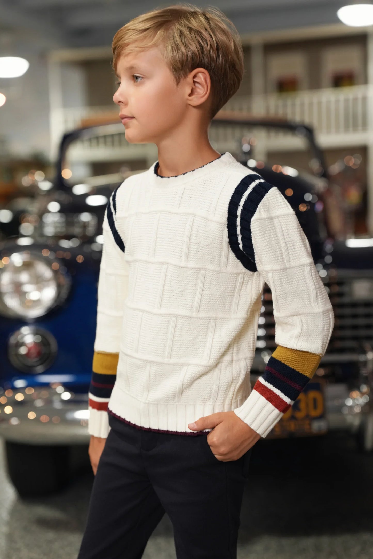 Fred multi detailed sweater FW26