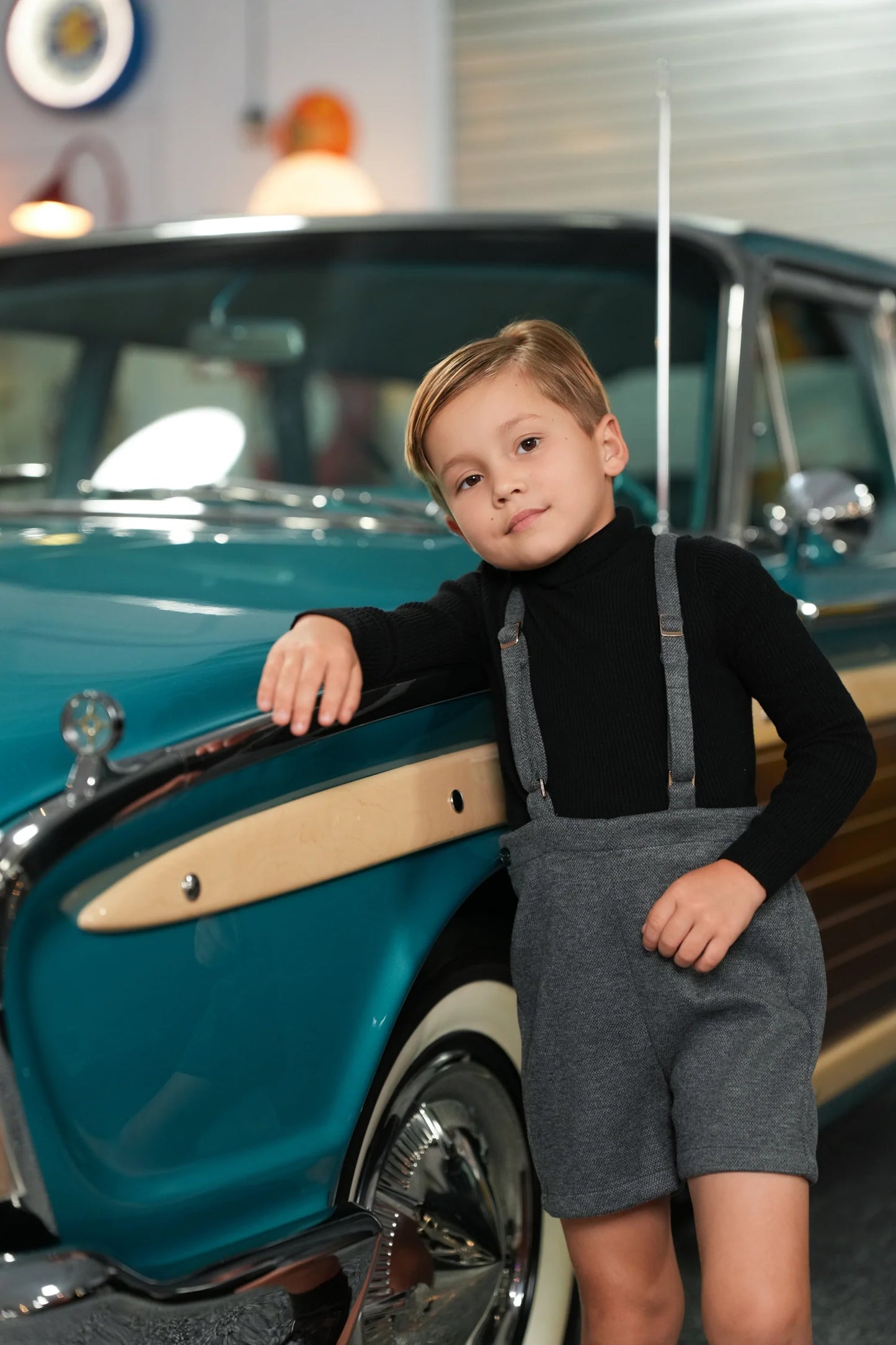 Beck charcoal overalls FW26