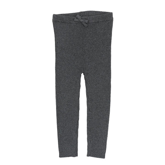 Knit charcoal leggings FW26